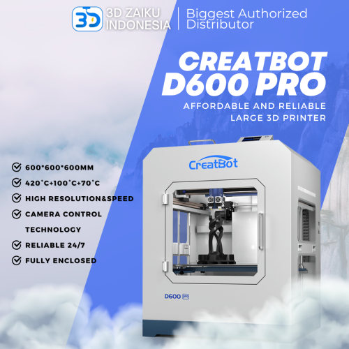 Creatbot D600 PRO 3D Printer Big Size 60x60x60 CM Dual Color Hotend